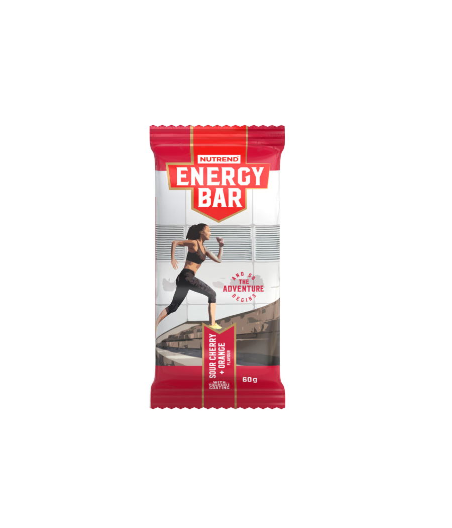 ENERGY BAR, cherry - orange, 60 g – low-calorie product from NUTREND, buy in SportFit Nutrition OÜ | Reg.nr. 14554498