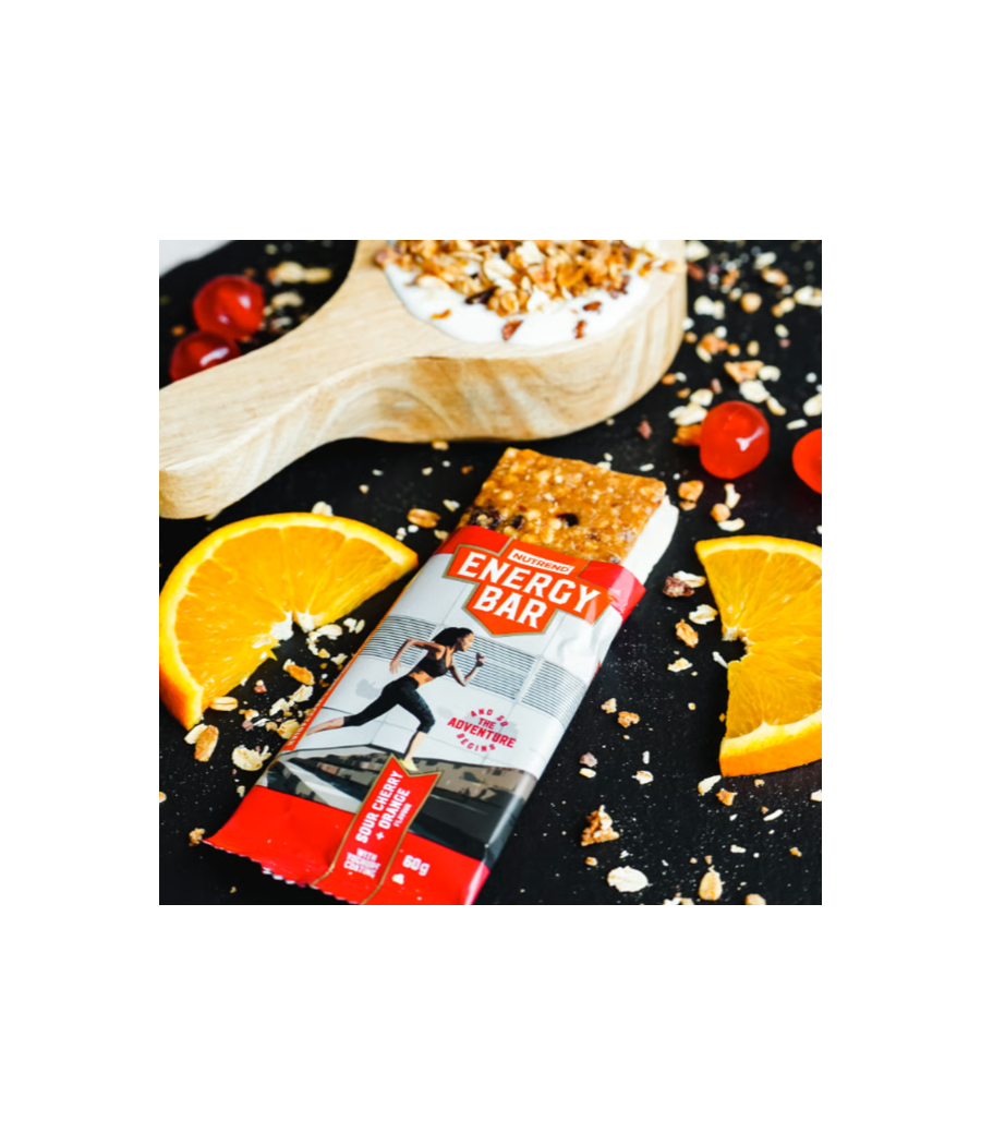 ENERGY BAR, cherry - orange, 60 g – low-calorie product from NUTREND, buy in SportFit Nutrition OÜ | Reg.nr. 14554498