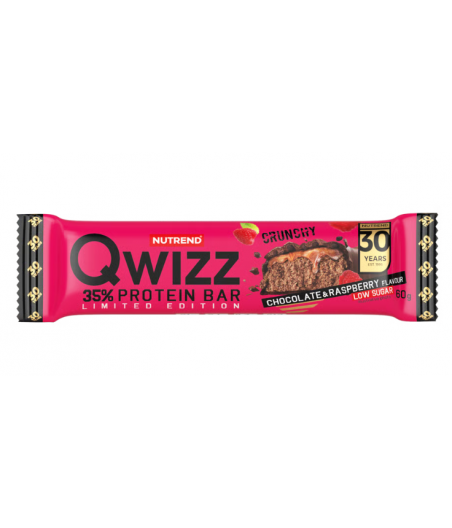 QWIZZ Protein bar, chocolate-raspberry, 60 g