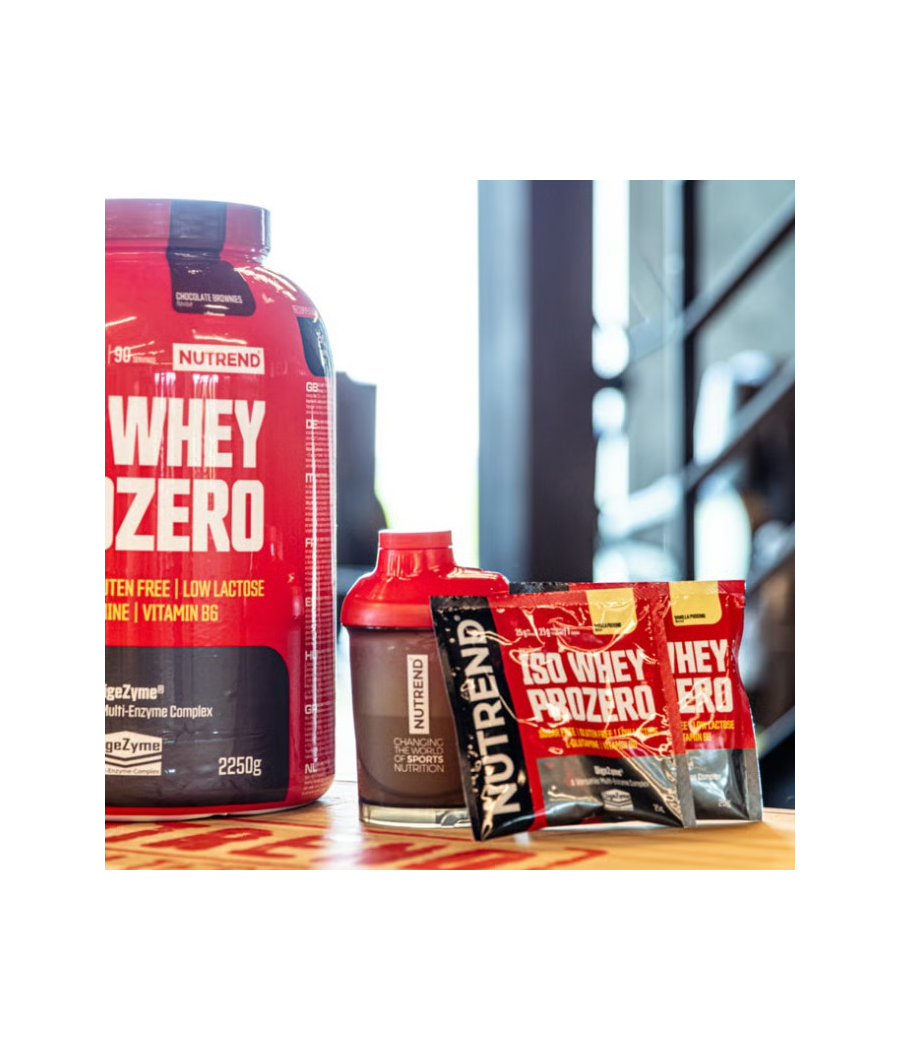 ISO WHEY PROZERO Protein, salted caramel, 25 g – low-calorie product from NUTREND, buy in SportFit Nutrition OÜ | Reg.nr. 14554498