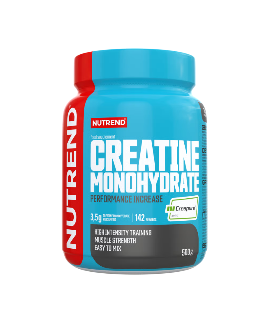 CREATINE MONOHYDRATE Creapure, 500 g – low-calorie product from NUTREND, buy in SportFit Nutrition OÜ | Reg.nr. 14554498