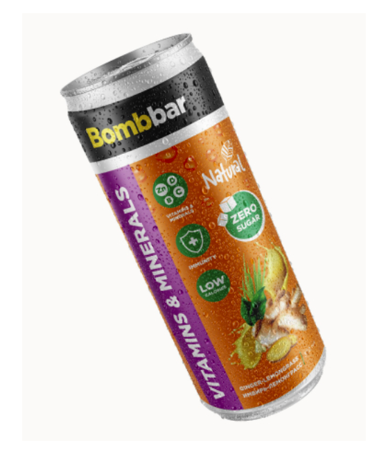 "BOMBBAR"  Limonaad – ingver-tsitrunirohi, 330 ml