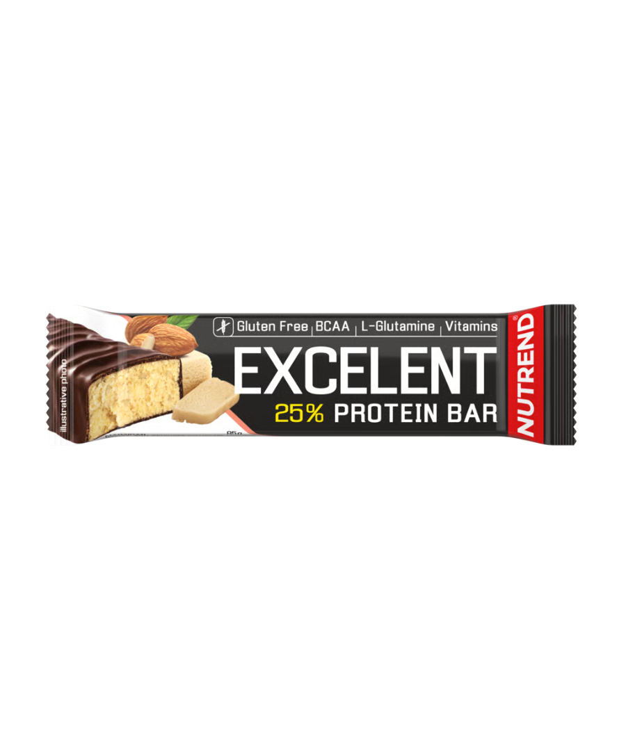 EXCELENT PROTEIINIBATOON, martsipan mandlitega, 85 g – madala kalorsusega toode firmalt NUTREND, osta SportFit Nutrition OÜ | Reg.nr. 14554498-ist EXCELENT PROTEIINIBATOON, martsipan mandlitega, 85 g – madala kalorsusega toode firmalt NUTREND, osta SportFit Nutrition OÜ | Reg.nr. 14554498-ist