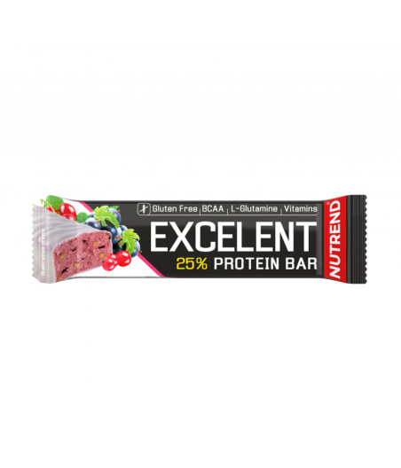 EXCELENT PROTEIINIBATOON, mustsõstar - jõhvikas, 85 g