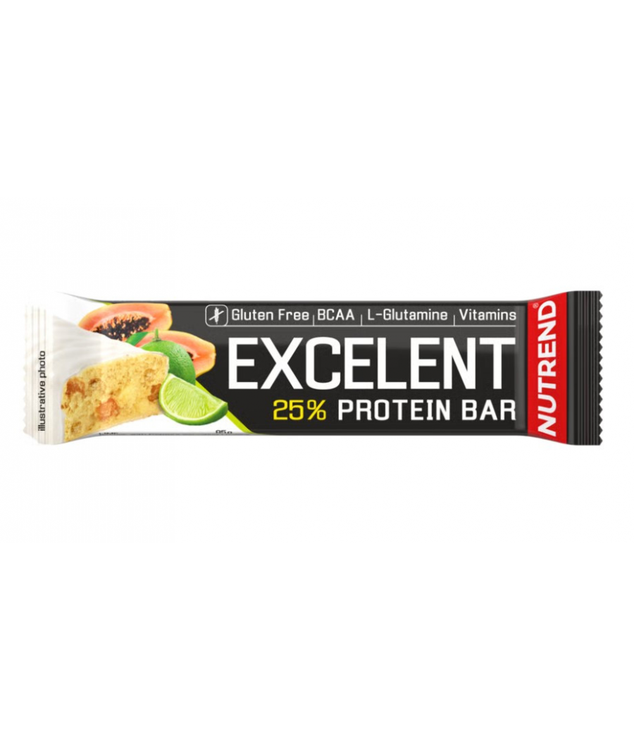 EXCELENT proteiinibatoon, laim - papaia, 85 g – madala kalorsusega toode firmalt NUTREND, osta SportFit Nutrition OÜ | Reg.nr. 14554498-ist