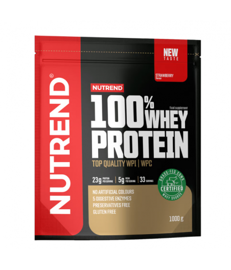 100% WHEY PROTEIN, strawberry, 1000 g