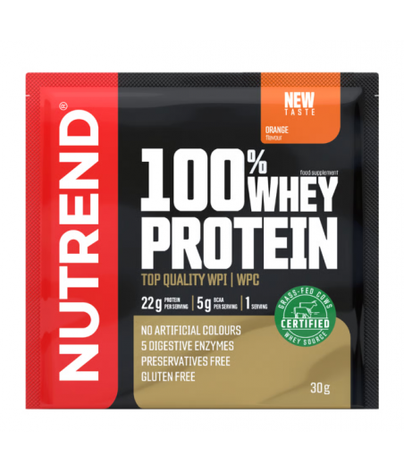 100% WHEY PROTEIN, orange, 30 g