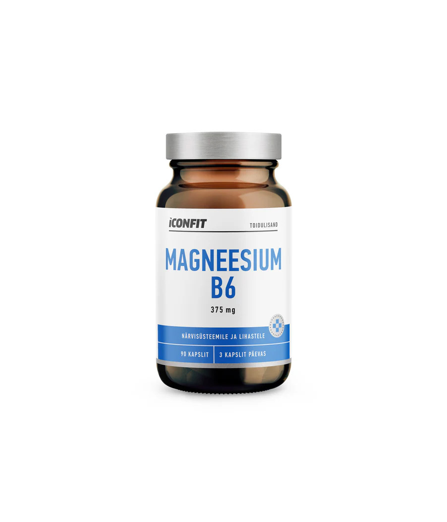 Магний B6, N90 – низкокалорийный продукт от ICONFIT, купить в SportFit Nutrition OÜ | Reg.nr. 14554498 Магний B6, N90 – низкокалорийный продукт от ICONFIT, купить в SportFit Nutrition OÜ | Reg.nr. 14554498