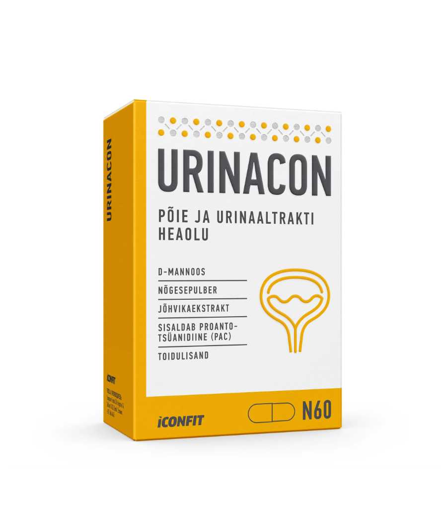 URINACON, Bladder and Urinary Tract Health, N60 – low-calorie product from ICONFIT, buy in SportFit Nutrition OÜ | Reg.nr. 14554498 URINACON, Bladder and Urinary Tract Health, N60 – low-calorie product from ICONFIT, buy in SportFit Nutrition OÜ | Reg.nr. 14554498