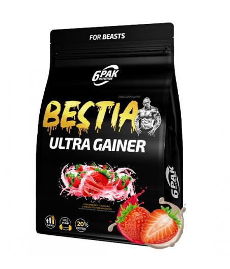 BESTIA ULTRA Gainer, Maasikas, 1 kg