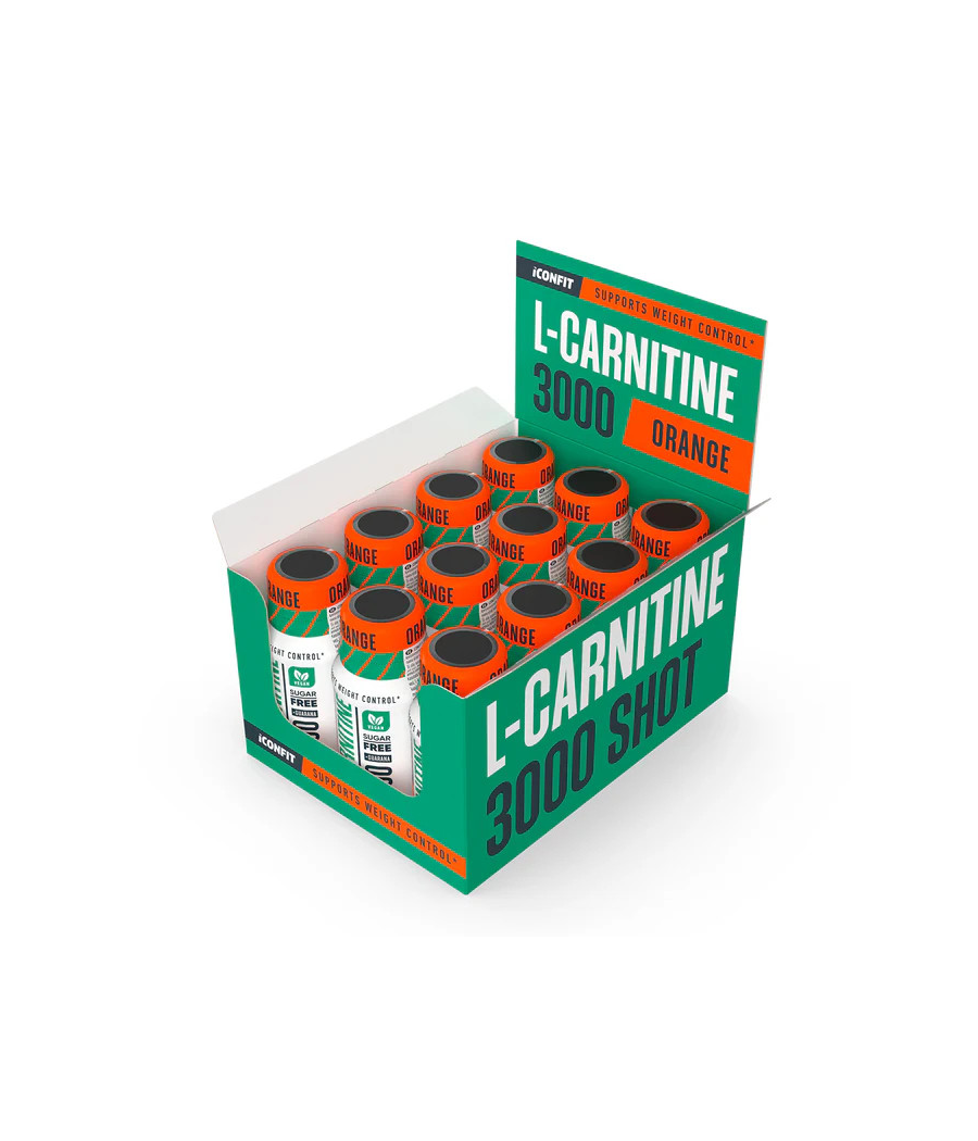 L-Carnitine Shot Orange, 60ml – low-calorie product from ICONFIT, buy in SportFit Nutrition OÜ | Reg.nr. 14554498