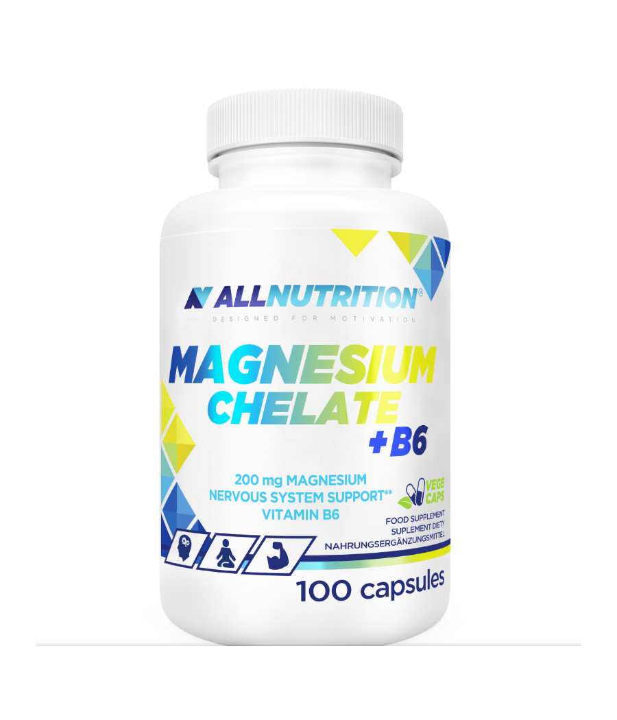 Magneesiumkelaat + B6, N100 – madala kalorsusega toode firmalt AllNutrition, osta SportFit Nutrition OÜ | Reg.nr. 14554498-ist