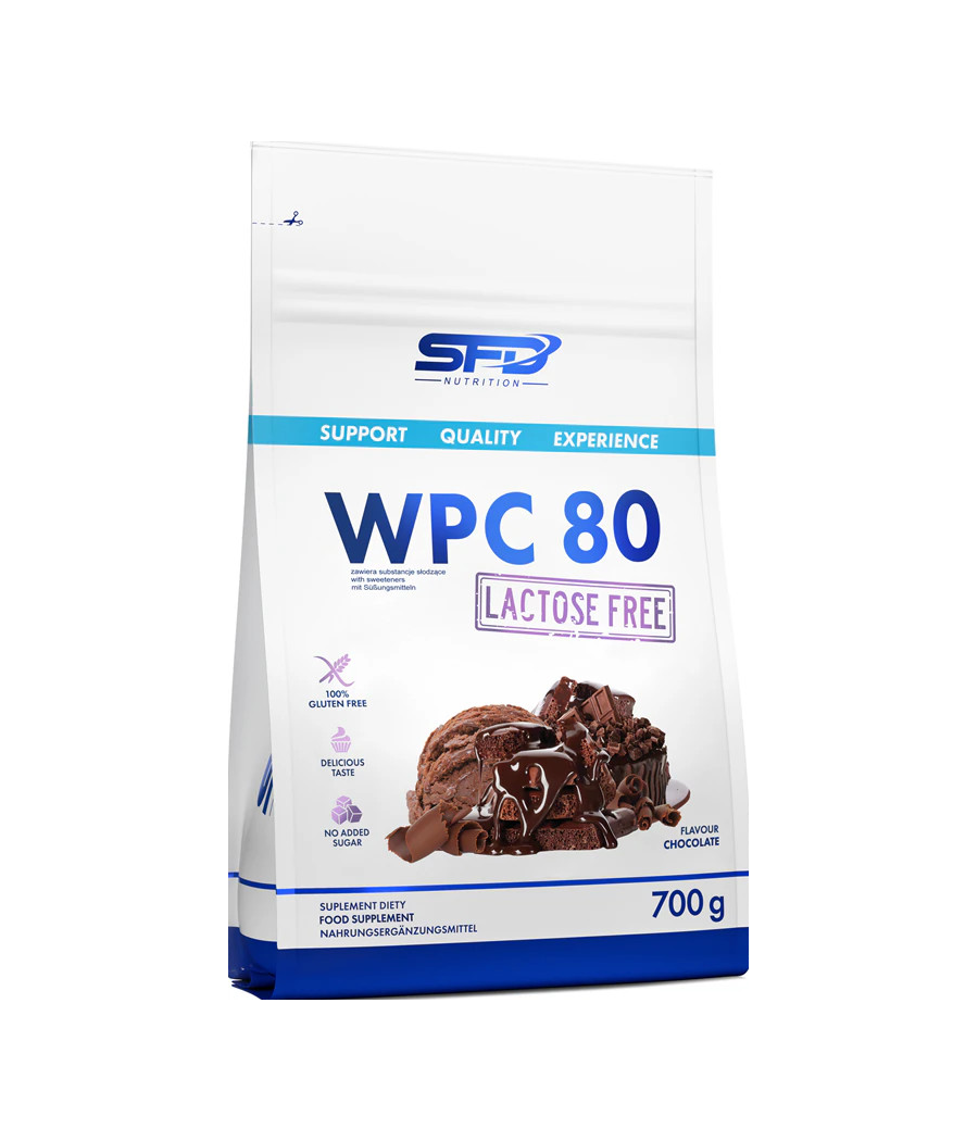 Protein WPC 80 Lactose free, Chocolate, 700 g – low-calorie product from SFD Nutrition, buy in SportFit Nutrition OÜ | Reg.nr. 14554498