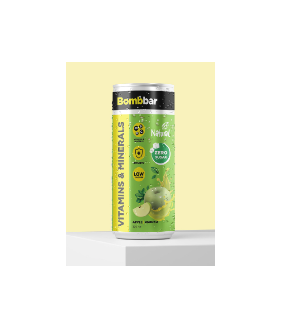 Vitamiinitud limonaad – roheline õun (330 ml)