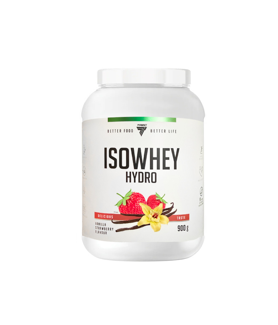 ISOWHEY HYDRO, ваниль-клубника – 900г – низкокалорийный продукт от TREC NUTRITION, купить в SportFit Nutrition OÜ | Reg.nr. 14554498 ISOWHEY HYDRO, ваниль-клубника – 900г – низкокалорийный продукт от TREC NUTRITION, купить в SportFit Nutrition OÜ | Reg.nr. 14554498