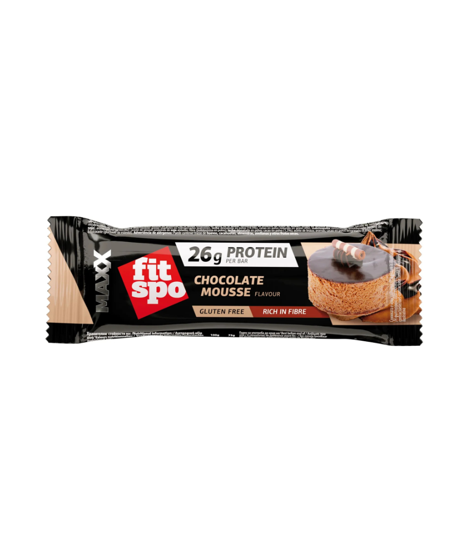 Протеиновый батончик MAXX, Choco Mousse, 75 г – низкокалорийный продукт от FITSPO, купить в SportFit Nutrition OÜ | Reg.nr. 14554498