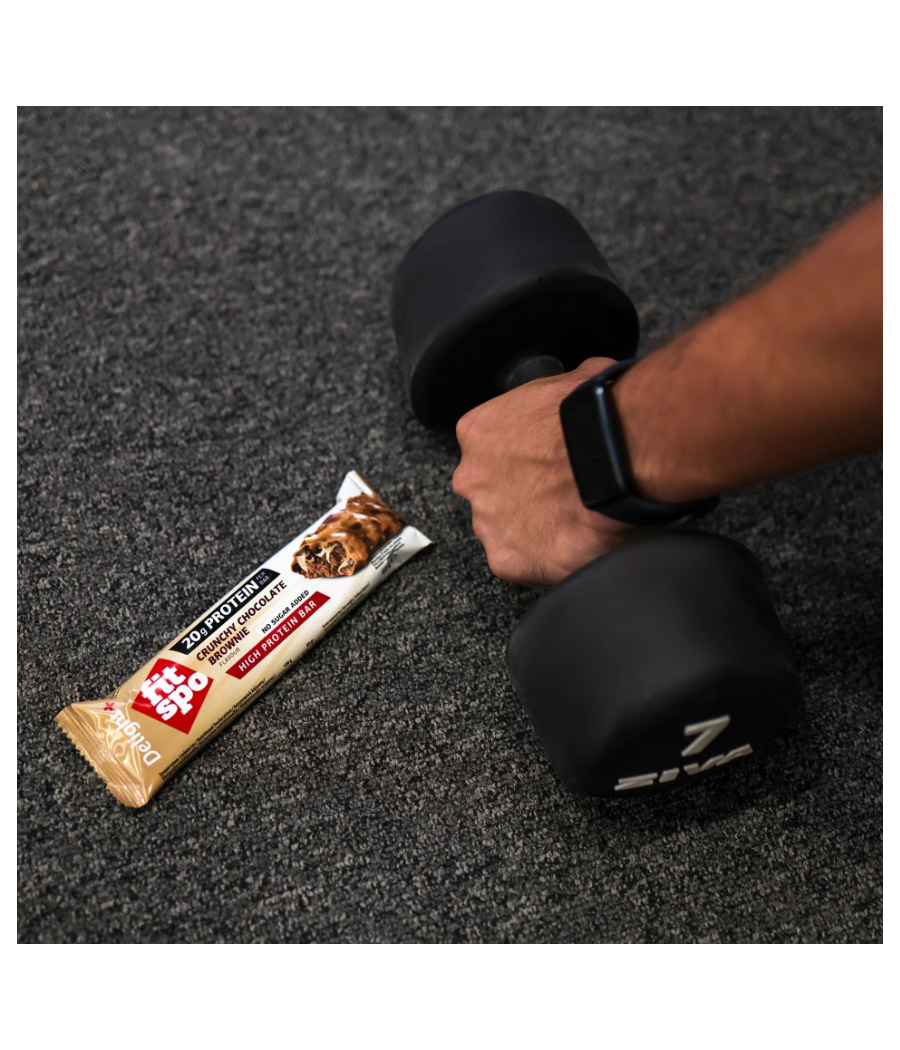 Протеиновый батончик, Crunchy Choco Brownie, 60 г – низкокалорийный продукт от FITSPO, купить в SportFit Nutrition OÜ | Reg.nr. 14554498