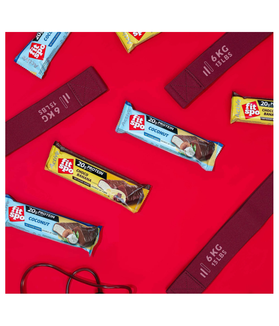 Протеиновый батончик ACTIVE, кокос, 60 г – низкокалорийный продукт от FITSPO, купить в SportFit Nutrition OÜ | Reg.nr. 14554498