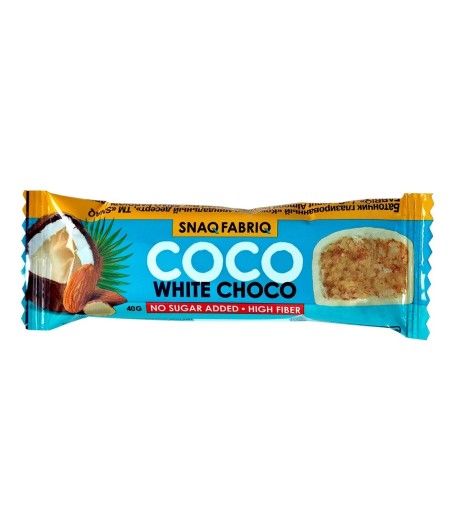 COCO Snaq Fabriq  Батончик в шоколаде Кокосово-миндальный 40г