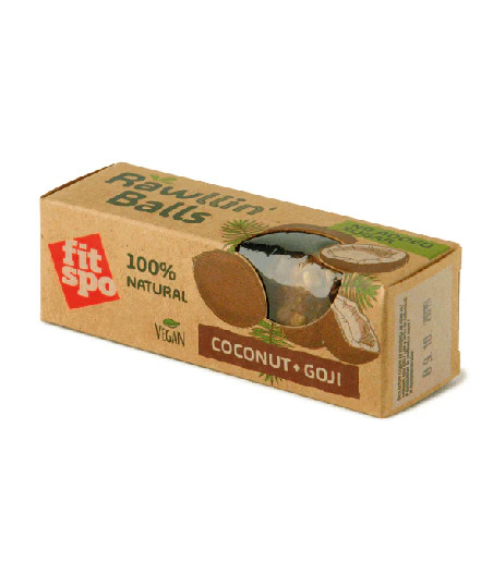 RAWLLIN BALLS Vegankommid, kookos-goji, 48 g