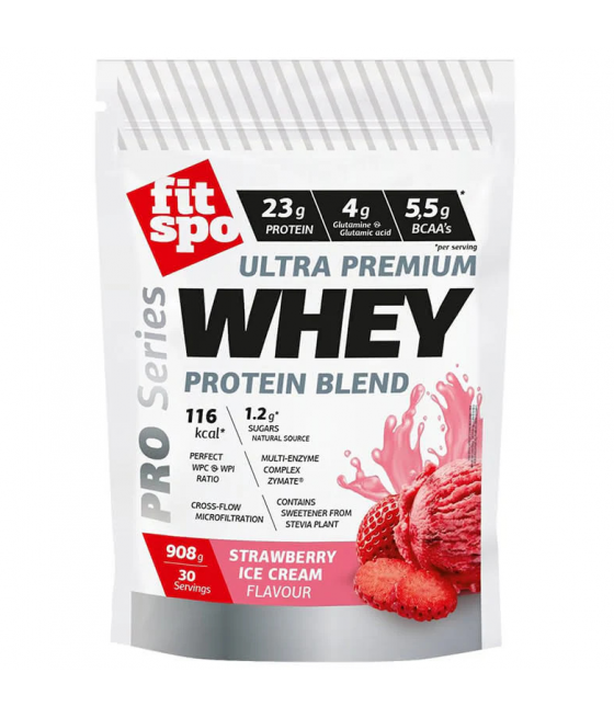 Whey PRO протеин, клубничное мороженое, 908 г