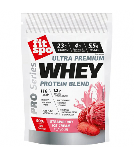 Whey PRO протеин, клубничное мороженое, 908 г