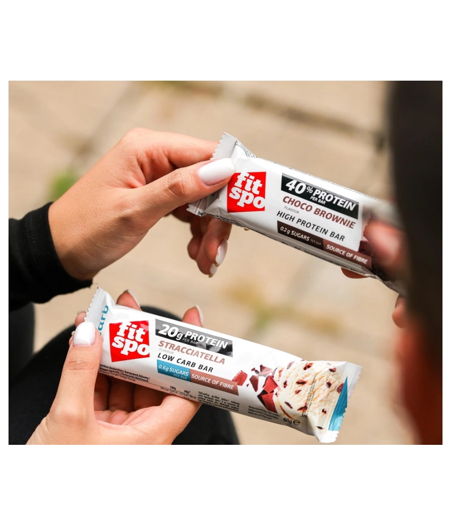 Valgubatoon LO CARB, stracciatella, 60 g – madala kalorsusega toode firmalt FITSPO, osta SportFit Nutrition OÜ | Reg.nr. 14554498-ist