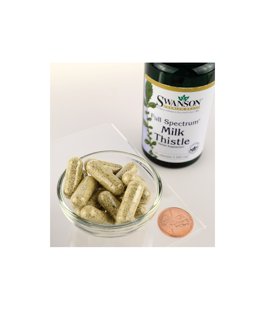Milk Thistle, 500mg - 100 caps – low-calorie product from SWANSON, buy in SportFit Nutrition OÜ | Reg.nr. 14554498