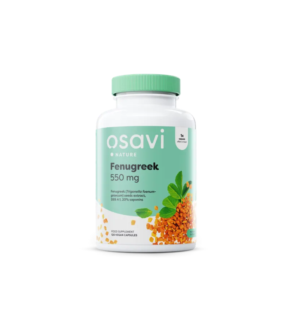 Fenugreek, 550mg - N120 – low-calorie product from Osavi, buy in SportFit Nutrition OÜ | Reg.nr. 14554498 Fenugreek, 550mg - N120 – low-calorie product from Osavi, buy in SportFit Nutrition OÜ | Reg.nr. 14554498