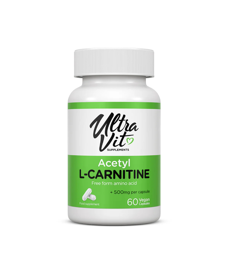 ULTRAVIT Ацетил-L-карнитин, 60 капсул – низкокалорийный продукт от VPLab, купить в SportFit Nutrition OÜ | Reg.nr. 14554498