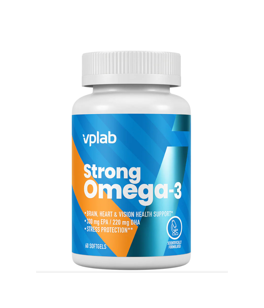 VPLab ULTRAVIT Strong Omega-3, 60 softgels – low-calorie product from VPLab, buy in SportFit Nutrition OÜ | Reg.nr. 14554498