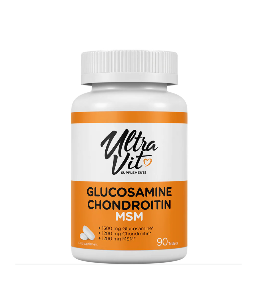 VPLab ULTRAVIT Глюкозамин Хондроитин MSM, 90 таблеток – низкокалорийный продукт от VPLab, купить в SportFit Nutrition OÜ | Reg.nr. 14554498