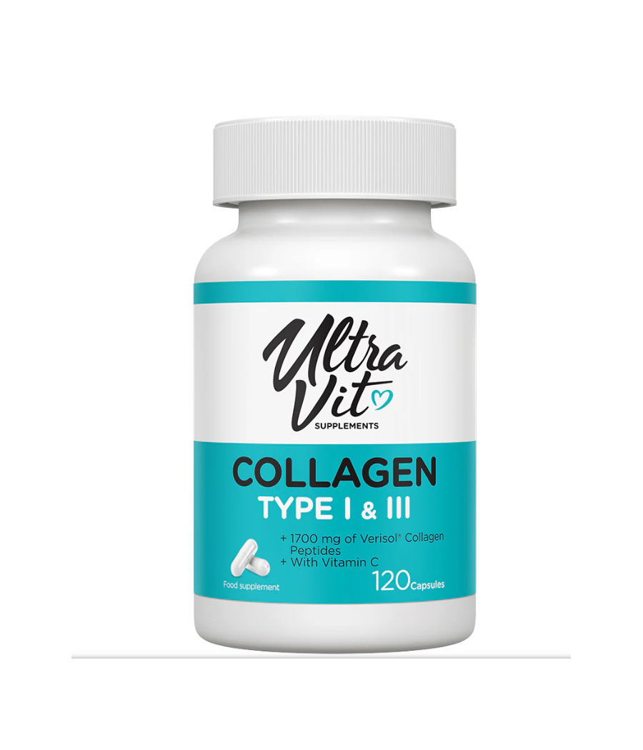 VPLab ULTRAVIT Kollageen I&III, 120 kapslit – madala kalorsusega toode firmalt VPLab, osta SportFit Nutrition OÜ | Reg.nr. 14554498-ist