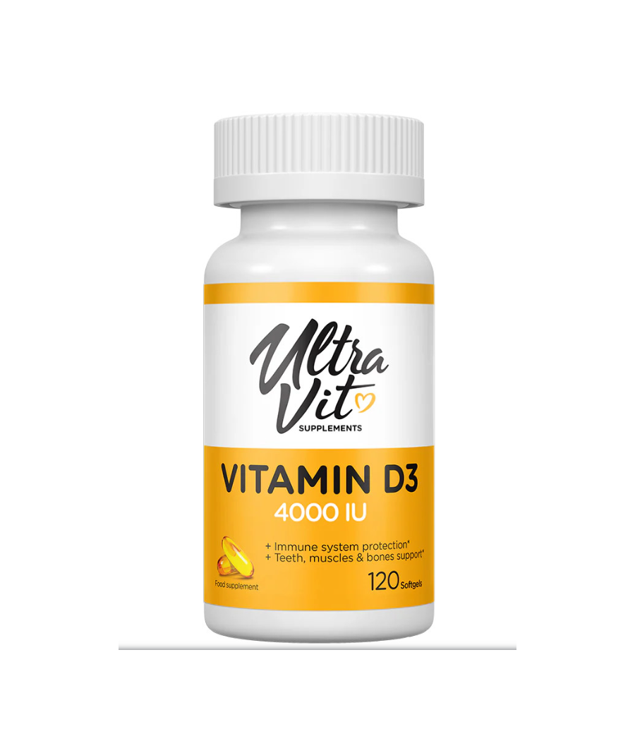 VPLab ULTRAVIT Vitamin D3 4000 IU, 120 капсул – низкокалорийный продукт от VPLab, купить в SportFit Nutrition OÜ | Reg.nr. 14554498