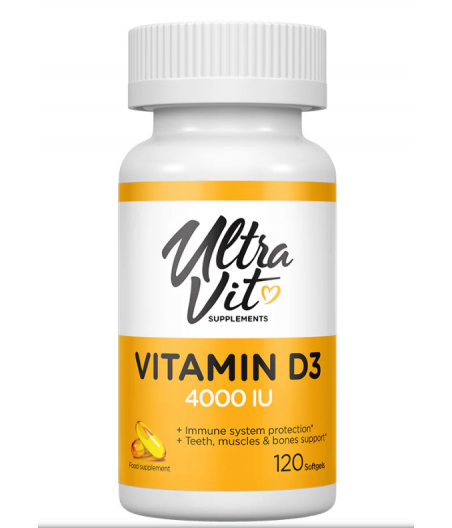 VPLab ULTRAVIT Vitamin D3 4000 IU, 120 капсул