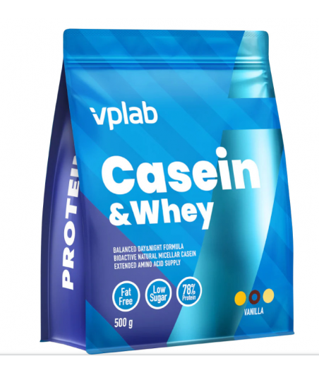 VPLAB Casein & Whey, Vanilla, 500 g