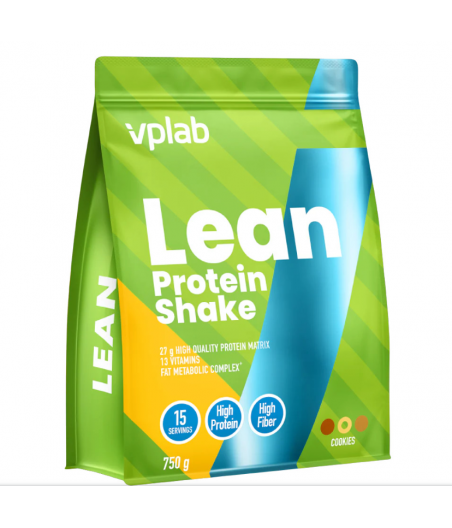 VPLAB Lean Fitness Shake – Cookies, 750 g