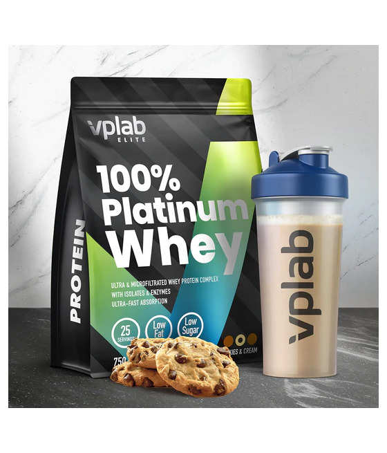VPLab Platinum Whey, cookies cream - 750 g