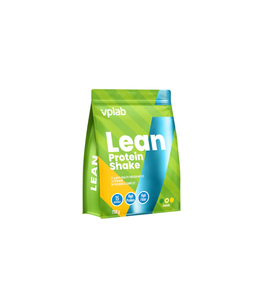 VPLAB Lean Fitness Shake, Banana - 750g – low-calorie product from VPLab, buy in SportFit Nutrition OÜ | Reg.nr. 14554498