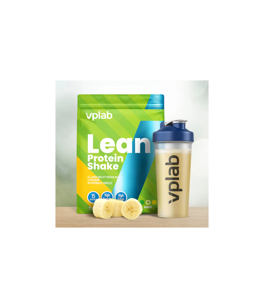 VPLAB Lean Fitness Shake, Banana - 750g – low-calorie product from VPLab, buy in SportFit Nutrition OÜ | Reg.nr. 14554498