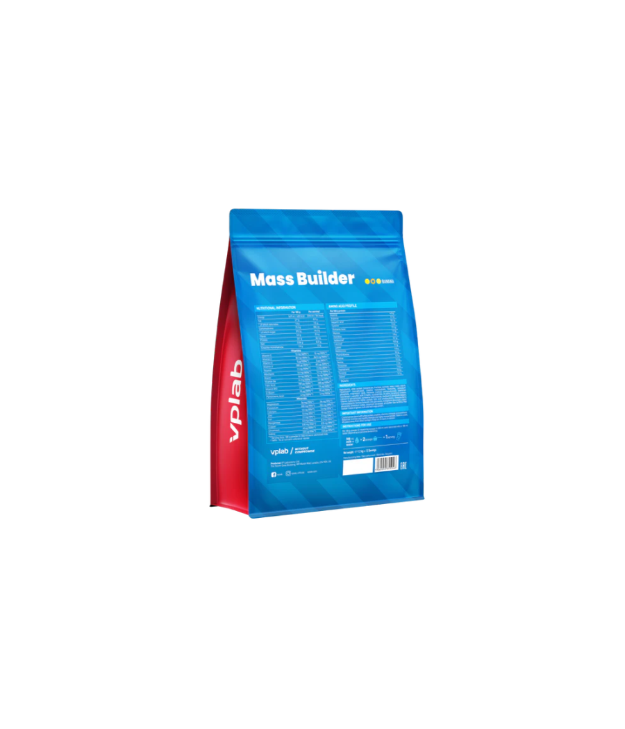 VPLAB Mass Builder, Banaan -1200 g – madala kalorsusega toode firmalt VPLab, osta SportFit Nutrition OÜ | Reg.nr. 14554498-ist