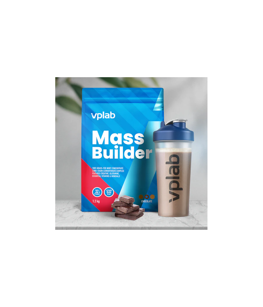VPLAB Mass Builder, шоколад - 1200 г – низкокалорийный продукт от VPLab, купить в SportFit Nutrition OÜ | Reg.nr. 14554498