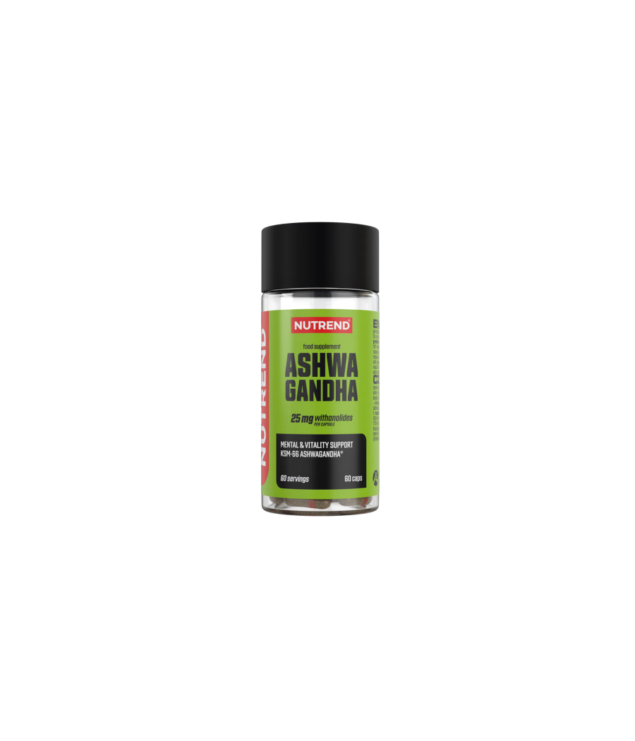 NUTREND Ashwagandha, 60 capsules – low-calorie product from NUTREND, buy in SportFit Nutrition OÜ | Reg.nr. 14554498