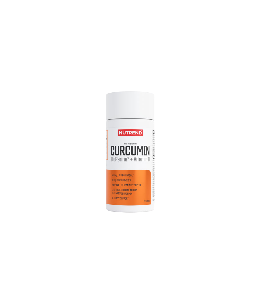NUTREND Curcumin + BioPerine + Vitamin D, 60 capsules – low-calorie product from NUTREND, buy in SportFit Nutrition OÜ | Reg.nr. 14554498