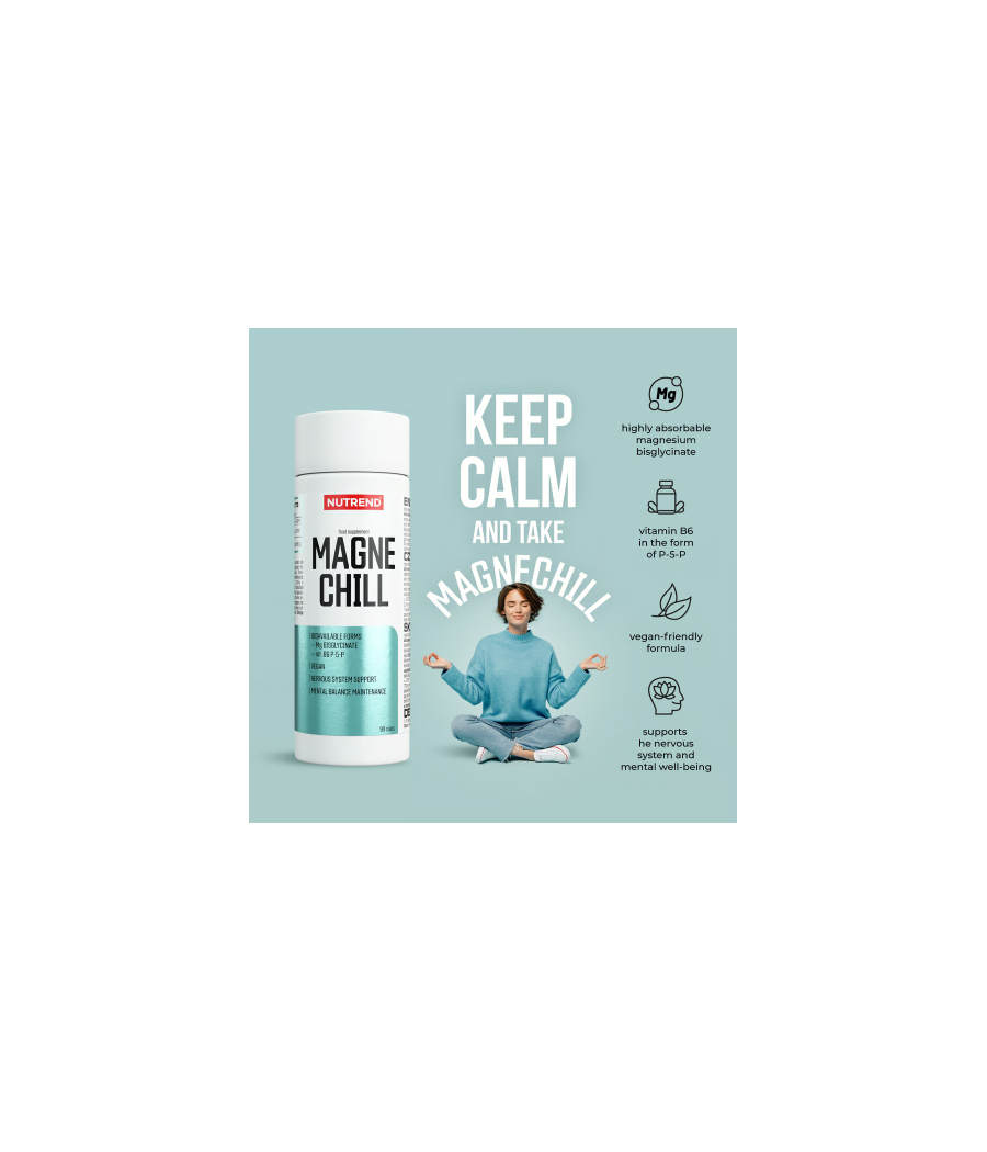 NUTREND MAGNECHILL, 90 capsules – low-calorie product from NUTREND, buy in SportFit Nutrition OÜ | Reg.nr. 14554498