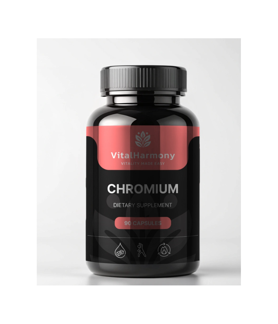 VITALHARMONY Kroom, 90 kapslit – madala kalorsusega toode firmalt VITALHARMONY, osta SportFit Nutrition OÜ | Reg.nr. 14554498-ist