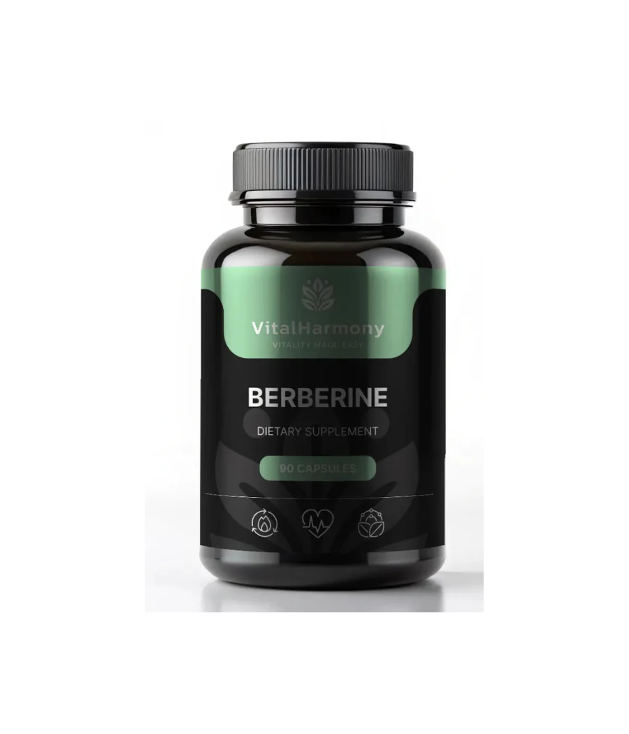 VITALHARMONY Berberine 500mg, 90 capsules – low-calorie product from VITALHARMONY, buy in SportFit Nutrition OÜ | Reg.nr. 14554498