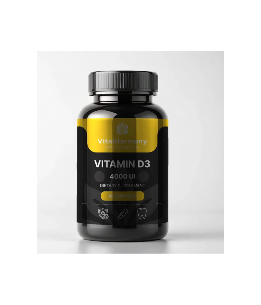 VITALHARMONY D3-vitamiin 4000 UI, 90 pehmet geeli – madala kalorsusega toode firmalt VITALHARMONY, osta SportFit Nutrition OÜ | Reg.nr. 14554498-ist