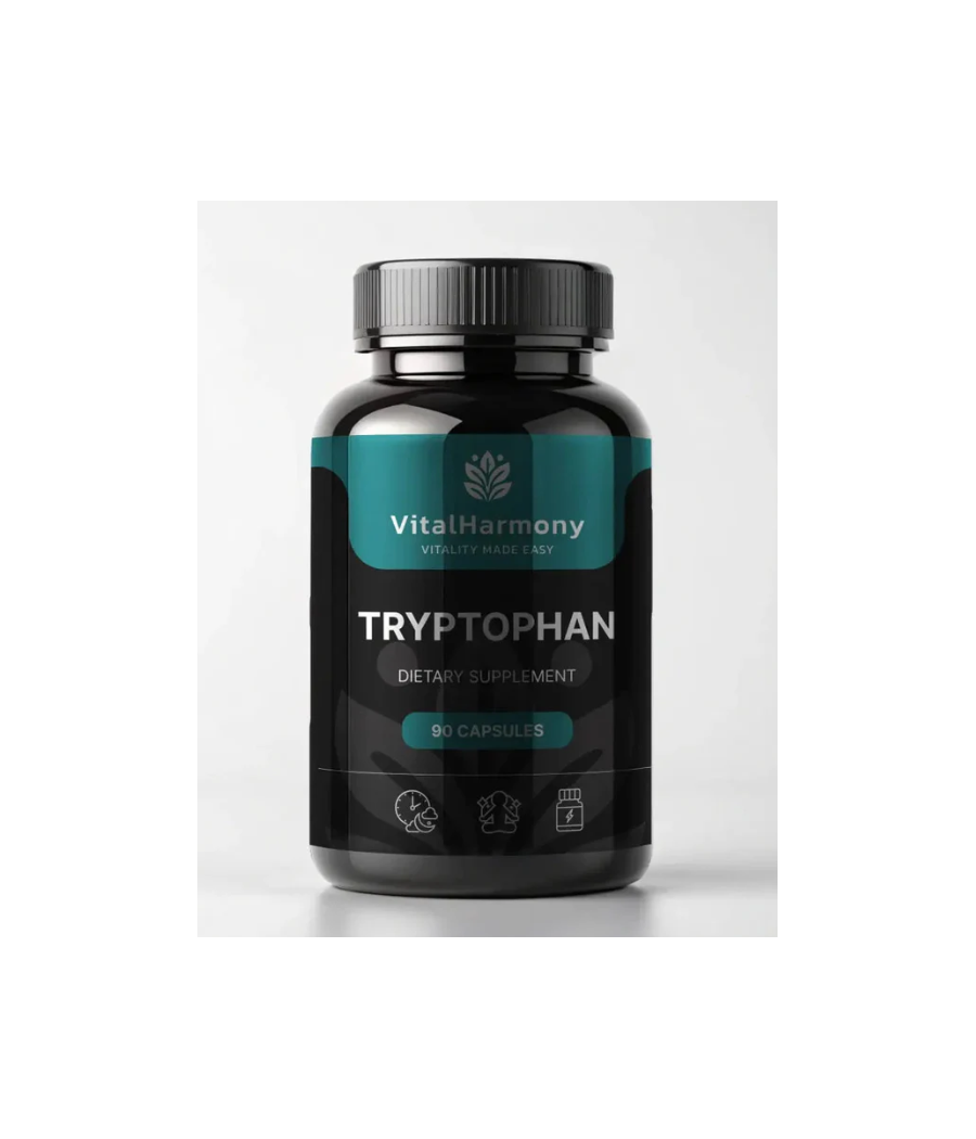 VITALHARMONY Trüptofaan, 90 kapslit – madala kalorsusega toode firmalt VITALHARMONY, osta SportFit Nutrition OÜ | Reg.nr. 14554498-ist