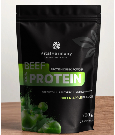 VITALHARMONY Beef protein, Green apple, 700 g